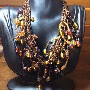 Handcrafted Beautiful Beaded Necklace 8 Strands